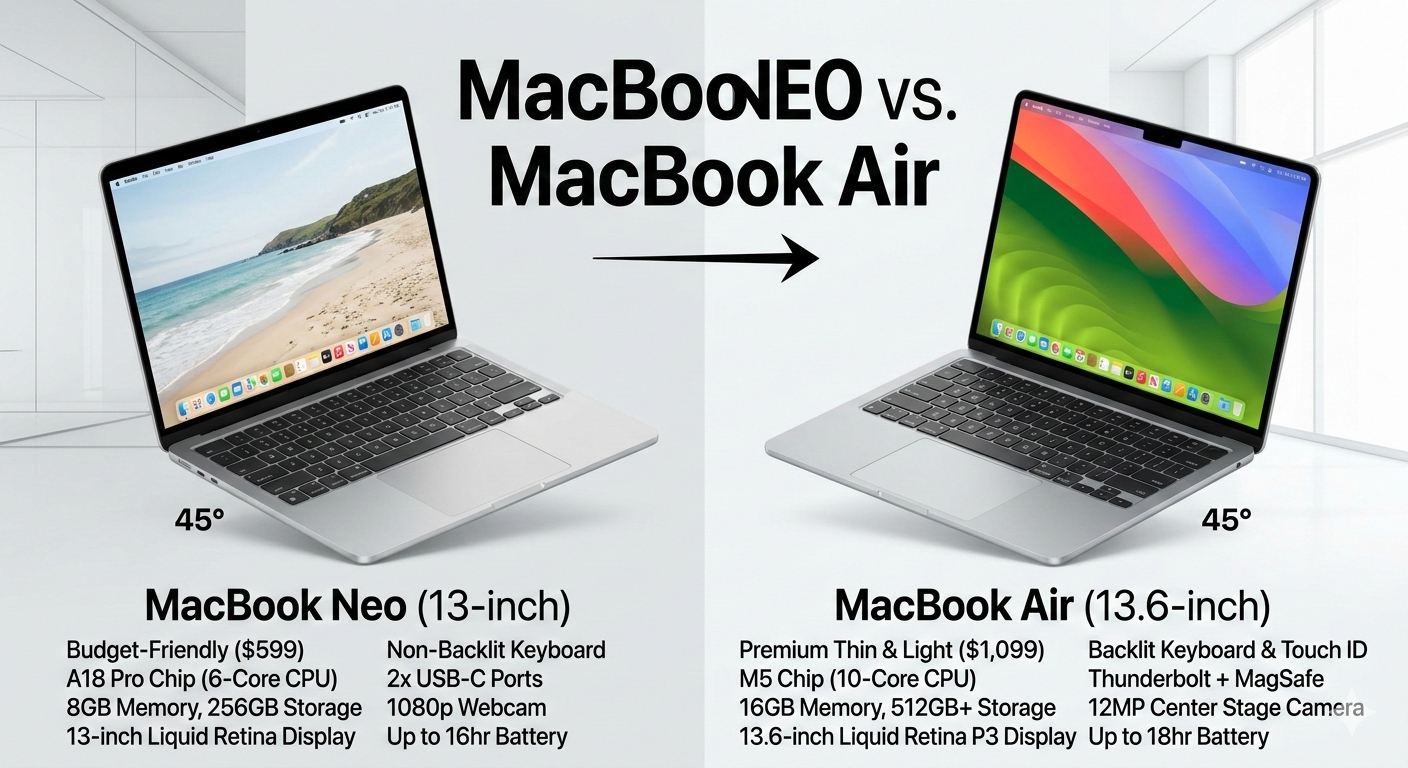 MacBook नियो बनाम. MacBook Air एम5: सस्ता Mac अधिक लाभप्रद नहीं हो सकता है
