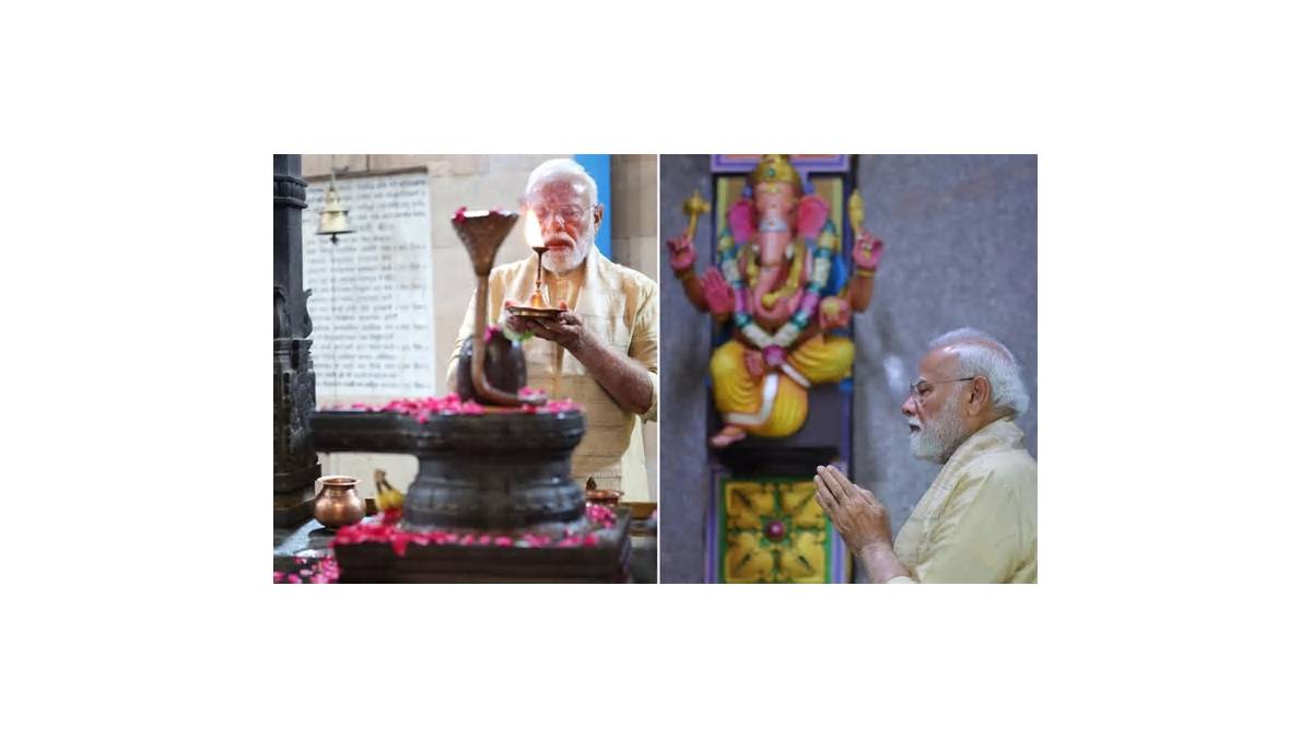 जनसेवा के 25 साल... दिल्ली के श्री विनायक मंदिर में प्रधानमंत्री ने की पूजा, जापानी PM ने दी बधाई